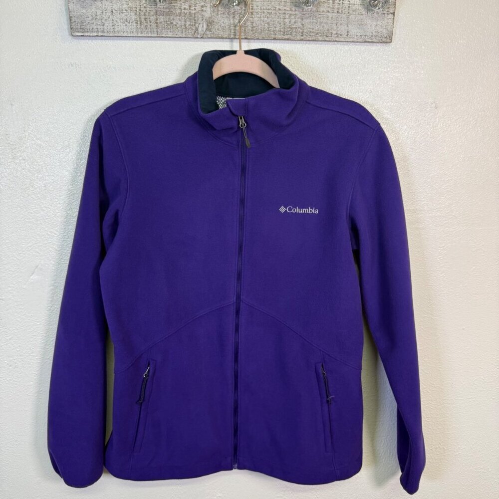 Columbia Womens Purple Omni-Wind & Omni Heat Full-Zip Jacket Medium Gorpcore